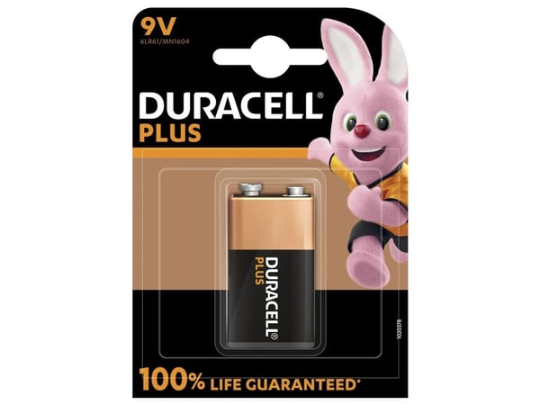 Duracell Plus - Batteri 9V - alkaliskt