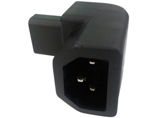 Nettadapter IEC C13 til IEC C14 samlet antall poler: 2 + PE sort IEC13214-R 1 stk.