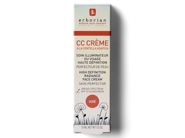 Erborian CC Cream, CC Krem, Kvinner, Normal hud, Illuminating, Dore, Rør