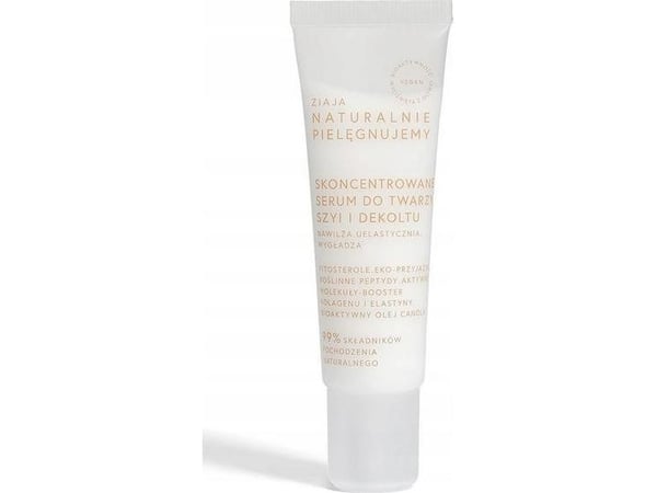 ZIAJA Naturally Nurturing Concentrated Face Serum för hals och dekolletage 30 ml