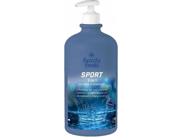 FAMILY FRESH_Sport 2in1 Shower &amp; Shampoo viilentävä suihkugeeli 1000ml