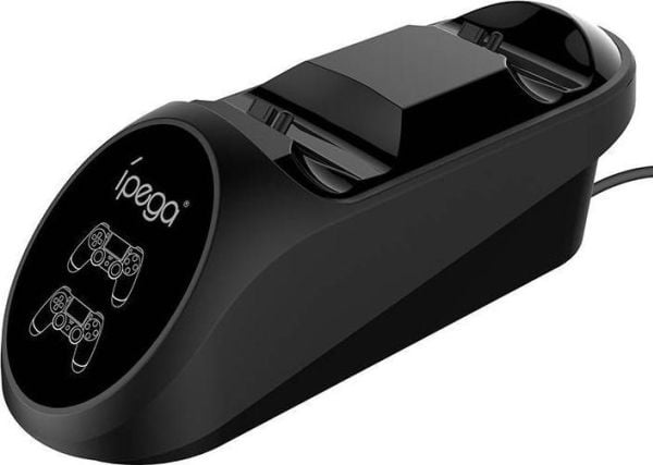 IPEGA PG-9180, PlayStation 4, PlayStation 5, Laddningsställ, Svart, USB, Kabel, Bordsklämma