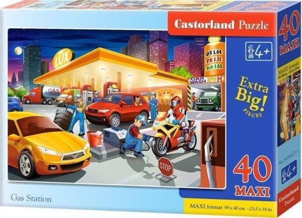 Castorland Puzzle 40 maxi - huoltoasema CASTOR