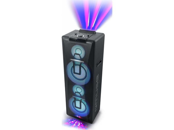 Muse M-1990 DJ, 1000 W, Ledning & Trådløs, Sort, Stå, LED, Universell