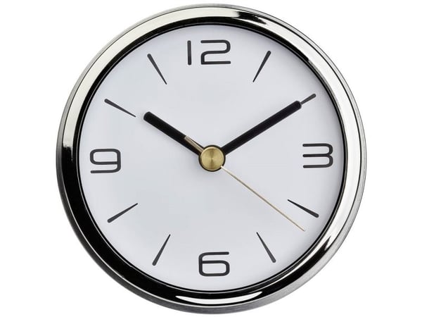 TFA-Dostmann Camino, Quartz vekkerklokke, Sølv, Hvit, Aluminium, Plast, Batteri, AA, 94 mm