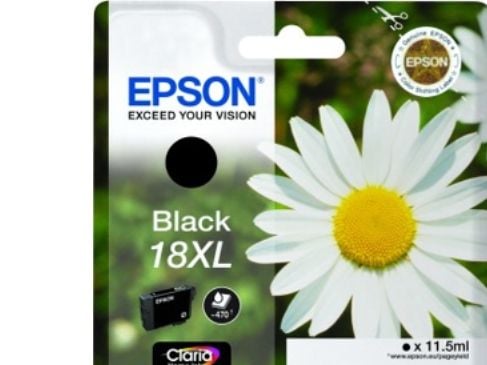 Epson 18XL - XL - svart - original - bläckpatron - för Expression Home XP-212, 215, 225, 312, 315, 322, 325, 412, 415, 422, 425