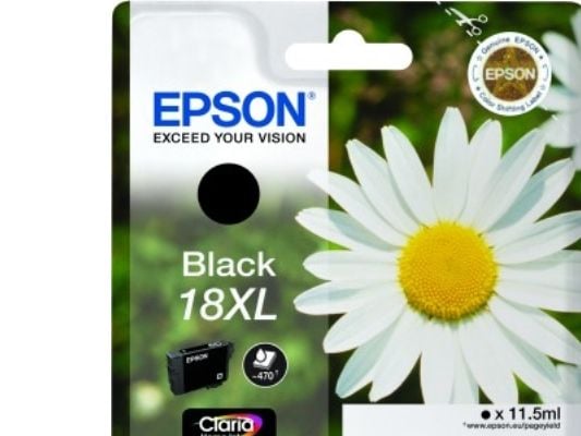 Epson 18XL - XL - svart - original - bläckpatron - för Expression Home XP-212, 215, 225, 312, 315, 322, 325, 412, 415, 422, 425