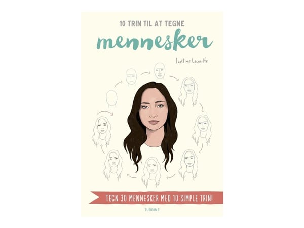 10 trin til at tegne mennesker - av Lecouffe Justine - bok (brosjyre)