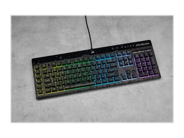 CORSAIR Gaming K55 RGB PRO - Tastatur - bakgrunnsbelyst - USB - US International - svart
