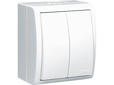 Kontakt-Simon AQW5/11, Muovi, Valkoinen, IP54, 250 V, 10 A, 60 mm