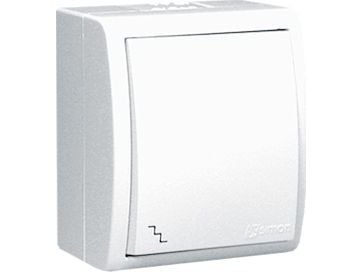 Kontakt-Simon AQW6/11, Muovi, Valkoinen, IP54, 250 V, 10 A, 60 mm