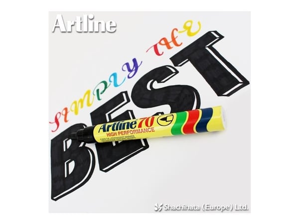 Marker Artline 70 permanent rød 1,5mm - (12 kpl)
