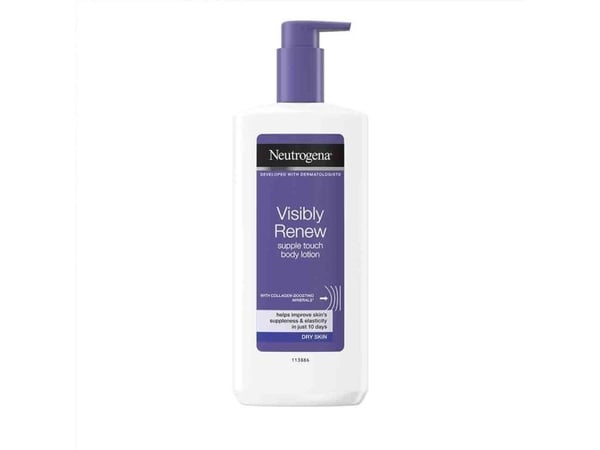 Neutrogena Visibly Renew, Solkrem, Unisex, Elastisitet, Fuktighets krem, Utjevning, Tørr hud, 400 ml, Pumpe flaske