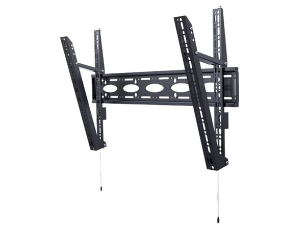 B-Tech BT9910/B, 2,54 m (100"), 200 x 1000 mm, 1000 x 600 mm, 0 - 15°, Terästä, Musta