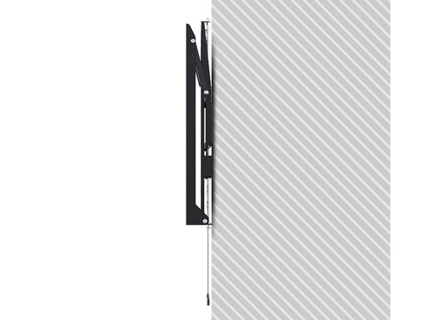 B-Tech BT9910/B, 2,54 m (100"), 200 x 1000 mm, 1000 x 600 mm, 0 - 15°, Terästä, Musta