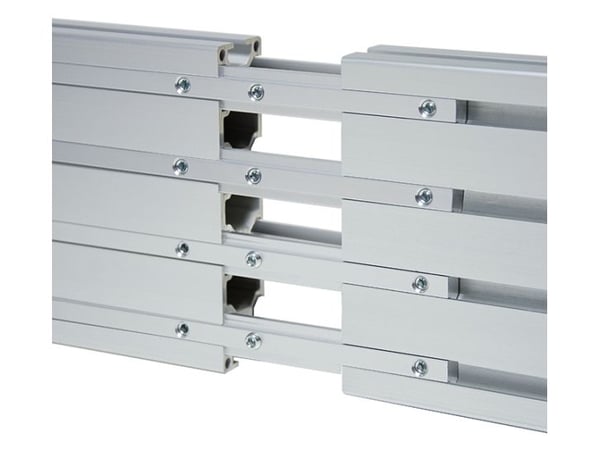 B-TECH BT8390 - Monteringskomponent (horizontal mounting rail) - for flatpanel / AV-utstyr - aluminium - svart - veggmonterbar, stangmontering, søy...