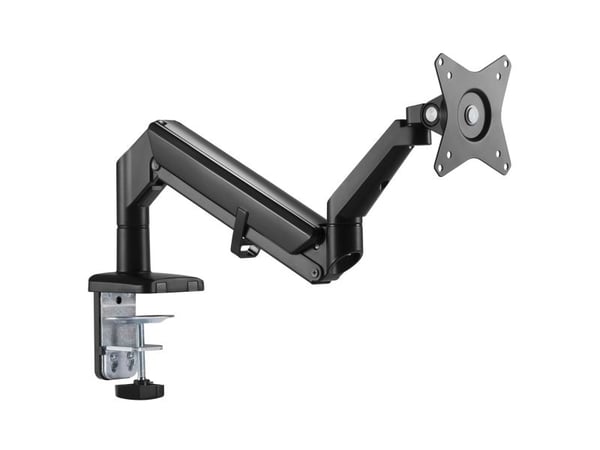 Svart Ergo Office Monitor Skrivebordsfeste, gassfjær, 17"-32", 9 kg, ER-405B
