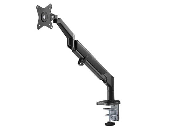 Svart Ergo Office Monitor Skrivebordsfeste, gassfjær, 17"-32", 9 kg, ER-405B