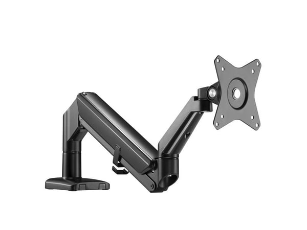 Svart Ergo Office Monitor Skrivebordsfeste, gassfjær, 17"-32", 9 kg, ER-405B