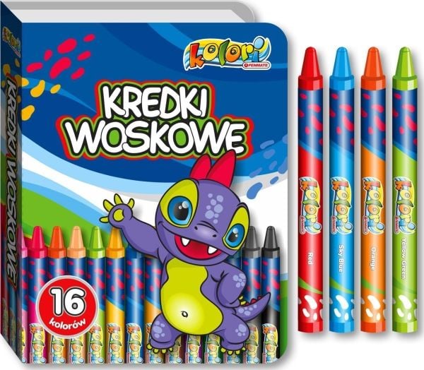 dino penmate colori premium kritor/vaxkritor 16 färger