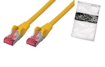 shiverpeaks BS75711-A0.5Y, 0,5 m, Cat6a, S/FTP (S-STP), RJ-45, RJ-45, Gul