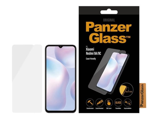 PanzerGlass - Skjermbeskyttelse for mobiltelefon - glass - for Xiaomi Redmi 9A