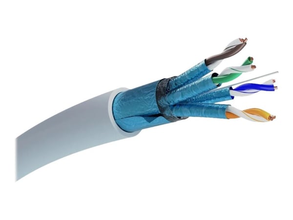 Extralink V2 - Bulkkabel - F/FTP - CAT 6a - halogenfri, inomhus - grå