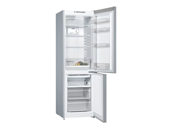 Bosch Serie | 2 KGN36NLEA - Kjøleskap/fryser - bunnfryser - bredde: 60 cm - dybde: 66 cm - høyde: 186 cm - 305 liter - Klasse E - inox
