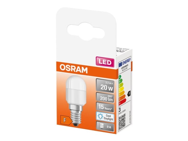 OSRAM SPECIAL - LED-lyspære - form: T26 - mattslipt finish - E14 - 2.3 W (ekvivalent 20 W) - klasse F - kjølig dagslys - 6500 K