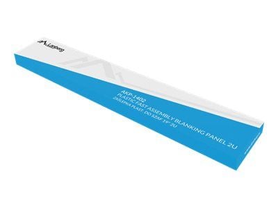 Lanberg - Rackblankingspanel - RAL 9004, svart - 2U - 19"