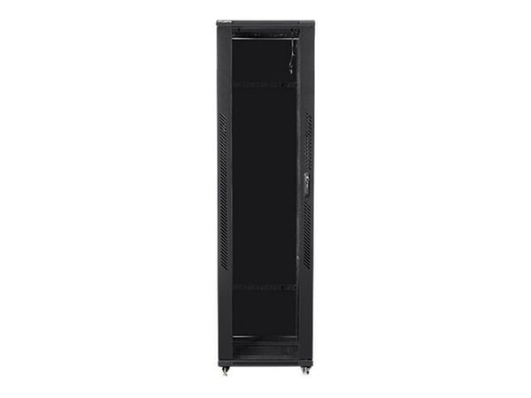 Lanberg - Rack skap - med 4 kjølevifter - 230 V - svart, RAL 9004 - 47U - 19"