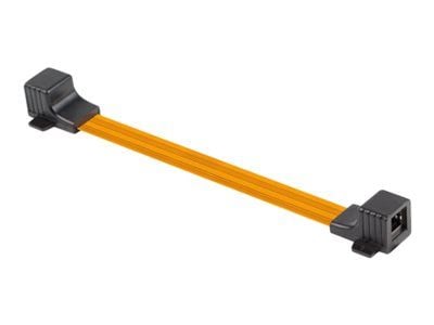Lanberg - Nettverkkopler - RJ-45 (hunn) til RJ-45 (hunn) - CAT 5e - svart, oransje