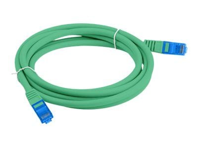 Lanberg - Koblingskabel - RJ-45 (hann) til RJ-45 (hann) - S/FTP - CAT 6a - formstøpt, uten hindringer - grønn, RAL 6024