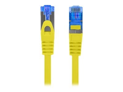 Lanberg - Koblingskabel - RJ-45 (hann) til RJ-45 (hann) - SFTP - CAT 6a - formstøpt, uten hindringer, flertrådet - gul, RAL 1016