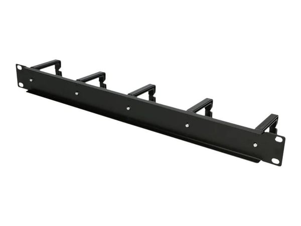 Extralink - Panel för kabelhantering - rackmontering - svart - 1U - 19"