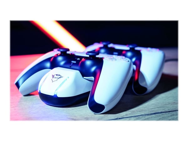 Trust GXT 251 Dobbel ladestasjon for PS5-kontrollere (24173)