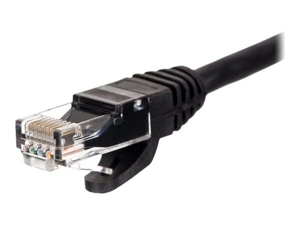 Netrack - Koblingskabel - RJ-45 (hann) til RJ-45 (hann) - UTP - CAT 5e - formstøpt, uten hindringer - svart