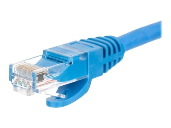 Netrack - Patch-kabel - RJ-45 (hane) till RJ-45 (hane) - UTP - CAT 5e - formpressad, hakfri - blå
