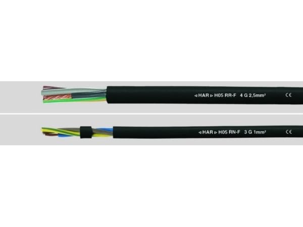HELUKABEL 36003, Pienjännitekaapeli, Musta, Cooper, 0,75 mm², 21,6 kg/km, -30 - 60 °C
