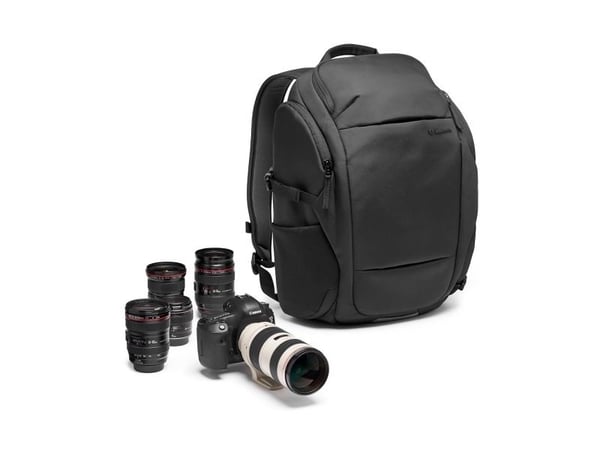 Manfrotto Advanced Travel - Ryggsekk for kamera med linser og notebook - syntetisk tøy - svart - 15"