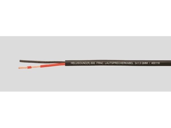 HELUKABEL 400116, Lavspenningskabel, Svart, Kobber (Cu), 1.5 mm², 28,8 kg/km, -5 - 70 °C
