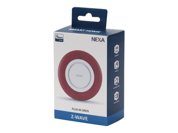 ZIS-104 Z-Wave Sirene med blinkende lys