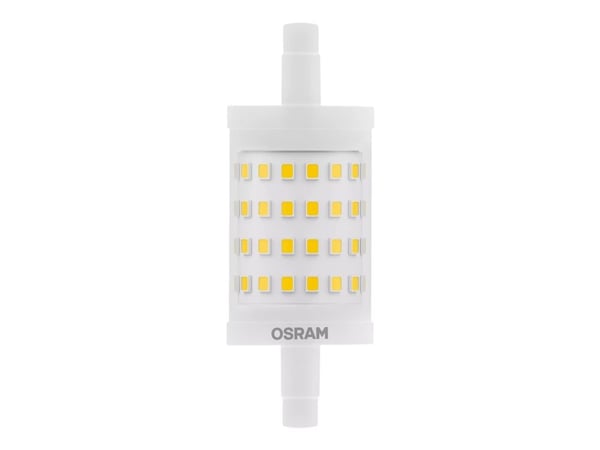 OSRAM LED LINE - LED-lyspære - form: korn - klar finish - R7s - 9.5 W (ekvivalent 75 W) - klasse E - varmt hvitt lys - 2700 K