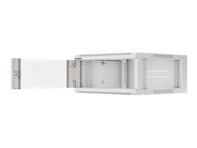 Lanberg WFFA Series - Rack skap - veggmonterbar - RAL 7035, grå - 4U - 19"