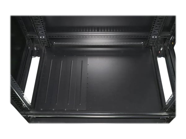 Extralink - Rack skap - står på gulv - svart - 27U - 19"