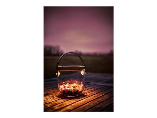 Lumix Deco Glass Basic - Dekorativ lampe - LED - varmt hvitt lys - solcelledrevet