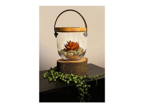 Lumix Deco Glass Basic - Dekorativ lampe - LED - varmt hvitt lys - solcelledrevet