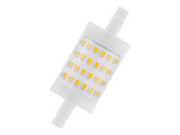 OSRAM LED LINE - LED-lyspære - form: korn - klar finish - R7s - 9.5 W (ekvivalent 75 W) - klasse E - varmt hvitt lys - 2700 K