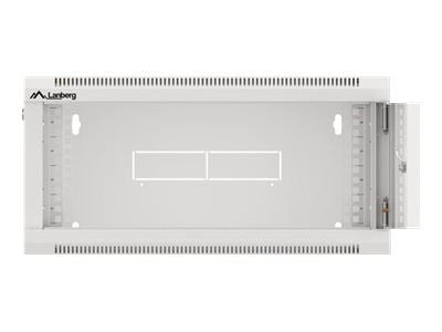 Lanberg WFFA Series - Rack skap - veggmonterbar - RAL 7035, grå - 4U - 19"