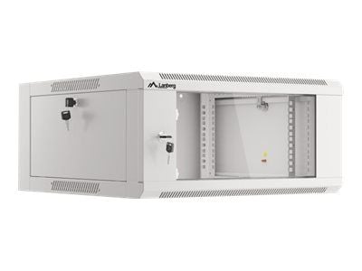 Lanberg WFFA Series - Rack skap - veggmonterbar - RAL 7035, grå - 4U - 19"